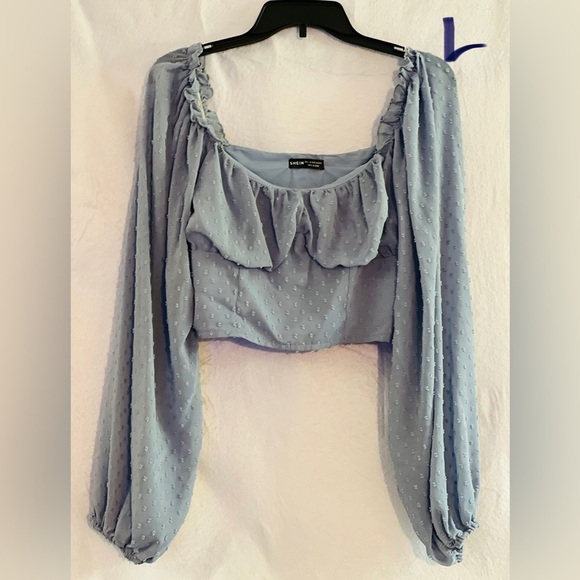 SHEIN Tops - LADIES BLUE HALF TOP